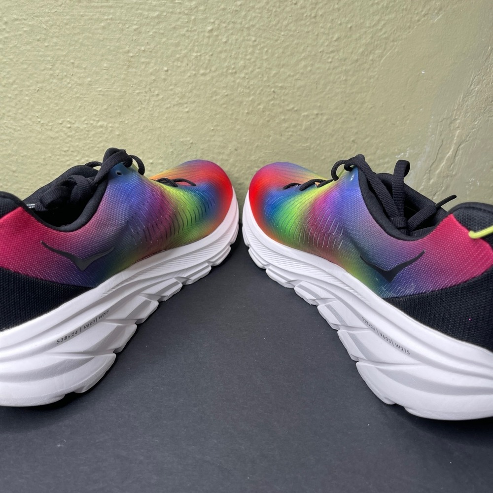 Hoka One One Rincon 3 Rainbow Sneakers Men Size 11.5 D Running Shoes 1119395 NBY - Picture 8 of 11
